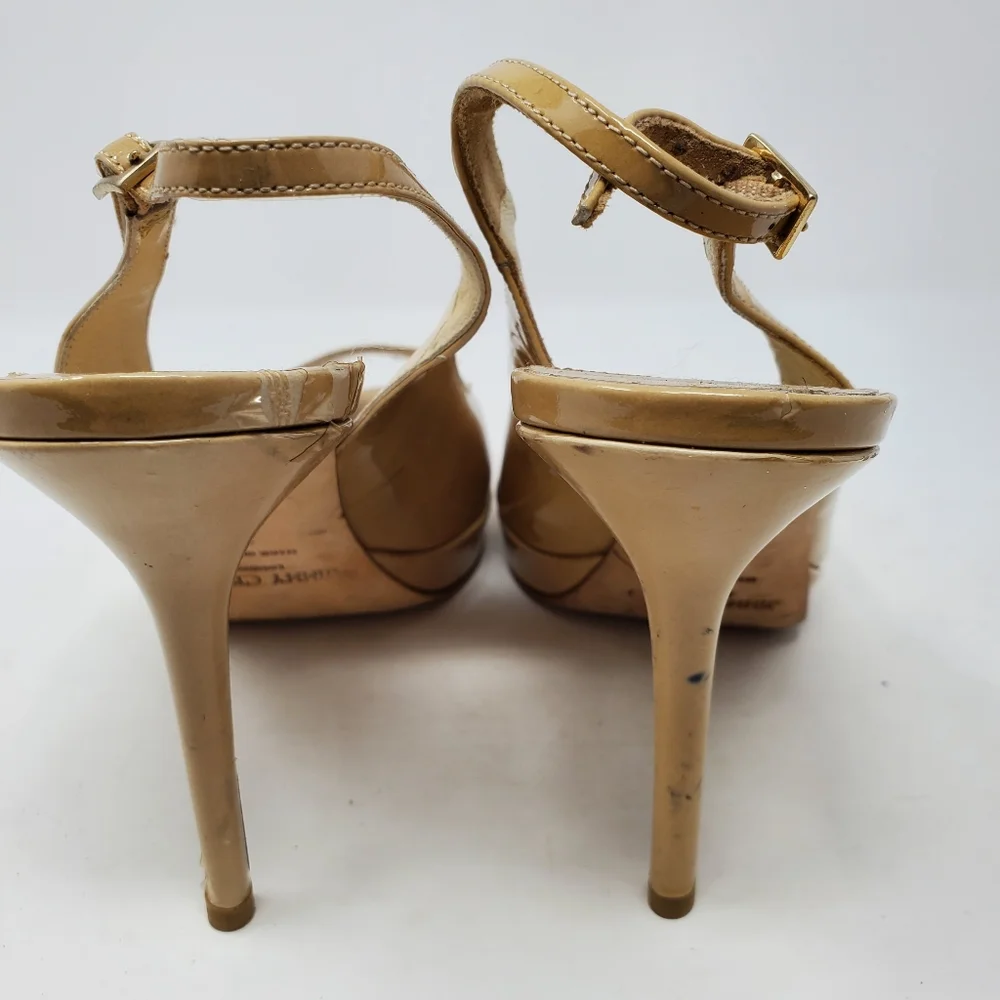Jimmy Choo Nude Patent Pumps